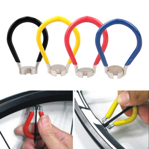 Mini <span class=keywords><strong>clé</strong></span> à rayons de vélo, outil de réparation, <span class=keywords><strong>clé</strong></span> à douille <span class=keywords><strong>double</strong></span> tête avec poignée, <span class=keywords><strong>clé</strong></span> à moyeu durable pour VTT et BMX - Product Image 4