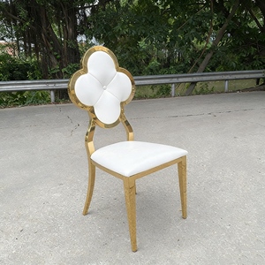 เก้าอี้จัดเลี้ยงงานแต่งงานผ้าหุ้มสีโรสโกลด์ โครงเหล็กสแตนเลส ดีไซน์ทันสมัย ขายดี รุ่นหรูหรา สามารถวางซ้อนกันได้ เหมาะสำหรับงานเลี้ยงและรับประทานอาหาร - Product Image 4