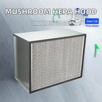 Filter HEPA Mushroom Flowhood Buatan Khusus Kelas Rumah Sakit 99,99% Efisiensi Tinggi 1260x630x220mm Rangka Aluminium Filter Galvanis