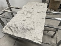 Panneaux muraux artificiels d'aspect pierre PU pour décoration murale intérieure