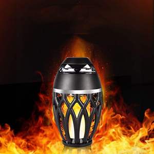Outdoor Ipx 4 Waterproof <b>Speaker</b> Home Portable LED Holiday <b>Speaker</b> <b>Wireless</b> Flame <b>Speaker</b> For Patio Garden Camping - Product Image 2