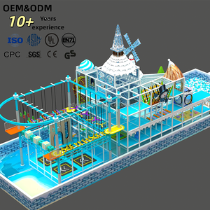 New Trendy Style Kids Large Indoor Playground Equipment Children Amusement Park for Malls - Slide, <b>Trampoline</b> & Ball Pit Combo - Product Image 2