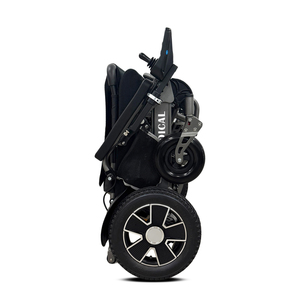 Silla de Ruedas Eléctrica KSM-606 con Marco Rígido de Aluminio, Desmontable, con Batería, Absorción de Impactos, Diseño Plegable, para Viajes al Aire Libre, Automática - Product Image 3