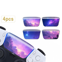 Autocollant pour pavé tactile de manette PS5, lot de 4, film vinyle anti-bulles pour édition disque/numérique