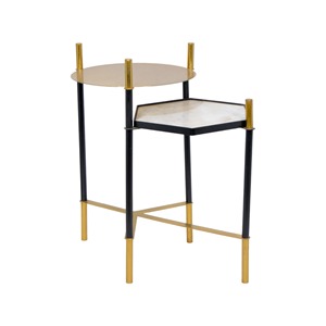 Nordic Modern <b>Round</b> Hexagonal Design Premium Metal <b>Side</b> <b>Table</b> for Living Room Coffee <b>Tables</b> Home Decor Furniture - Product Image 3