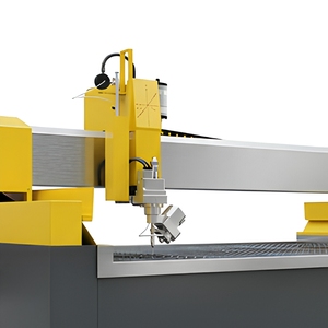 เครื่องตัดวอเตอร์เจ็ท CNC ยี่ห้อ YUANLI แบบ 5 แกน สำหรับตัดหินอ่อน ควอตซ์ แบบไร้รอยต่อ - Product Image 4