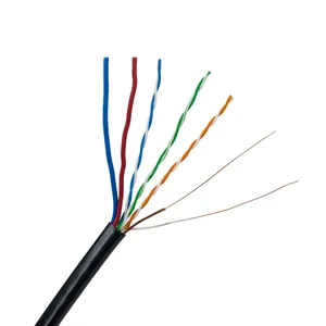 Sales Of High-quality Network Cables Outdoor UTP Siamese CABLE/cat5e+RVV LAN Cable