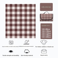 Grande tapis de pique-nique d'extérieur portable, imperméable, résistant à l'humidité, pour la plage et le camping, en Oxford 600D, 4 saisons, facile à transporter, léger