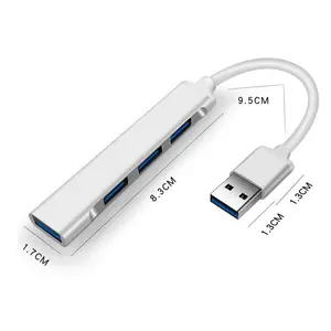 Новый дизайн USB 3,0 концентратор Type C концентратор 4 порта Высокоскоростной Тип c разветвитель для передачи данных компьютера USB концентратор адаптер