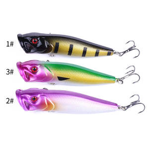 Esca da Pesca Personalizzata HENGJIA con <span class=keywords><strong>Occhi</strong></span> 3D, 9cm 12.5g, per Pesca al Blackfish, Popper Bionico - Product Image 1