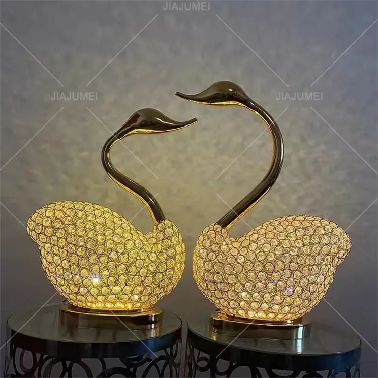 3D светодиодный светильник Swan, романтический ночник, светодиодный декоративный Настольный светильник