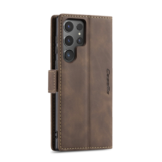 Customizable Logo PU Leather Phone Case for Samsung S24 Plus Ultra Luxury Shockproof TPU Back Covers with Card Holder
