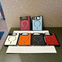 Étui magnétique en cuir PU électroplaqué pour iPhone 17-11 Pro Max Plus