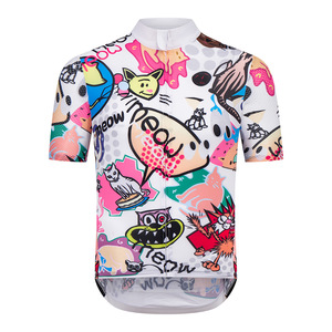 Camiseta de Ciclismo Unisex con Estampado de Gato, Manga Corta, para Bicicleta de Carretera, Verano, Secado Rápido, Transpirable, Resistente al Viento, con Impresión Reflectante - Product Image 3