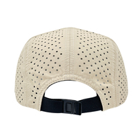 Casquette de camping à cinq panneaux en nylon non structurée, séchage rapide, personnalisable, pour sports de plein air, course à pied, casquette de camping à 5 panneaux