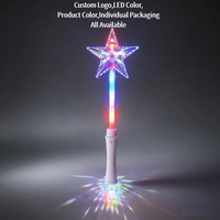 Großhandel Weihnachts-Lichtstab aus ABS mit Batterie, Prinzessinnen-Leuchtstab mit Schneeflocken-Design, LED-Sternstab für Kinder
