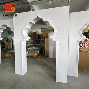 SMOOTH White Lux <b>PVC</b> <b>Board</b> Wedding Acrylic Backdrop Ripple Stand Wedding Decoration - Product Image 4