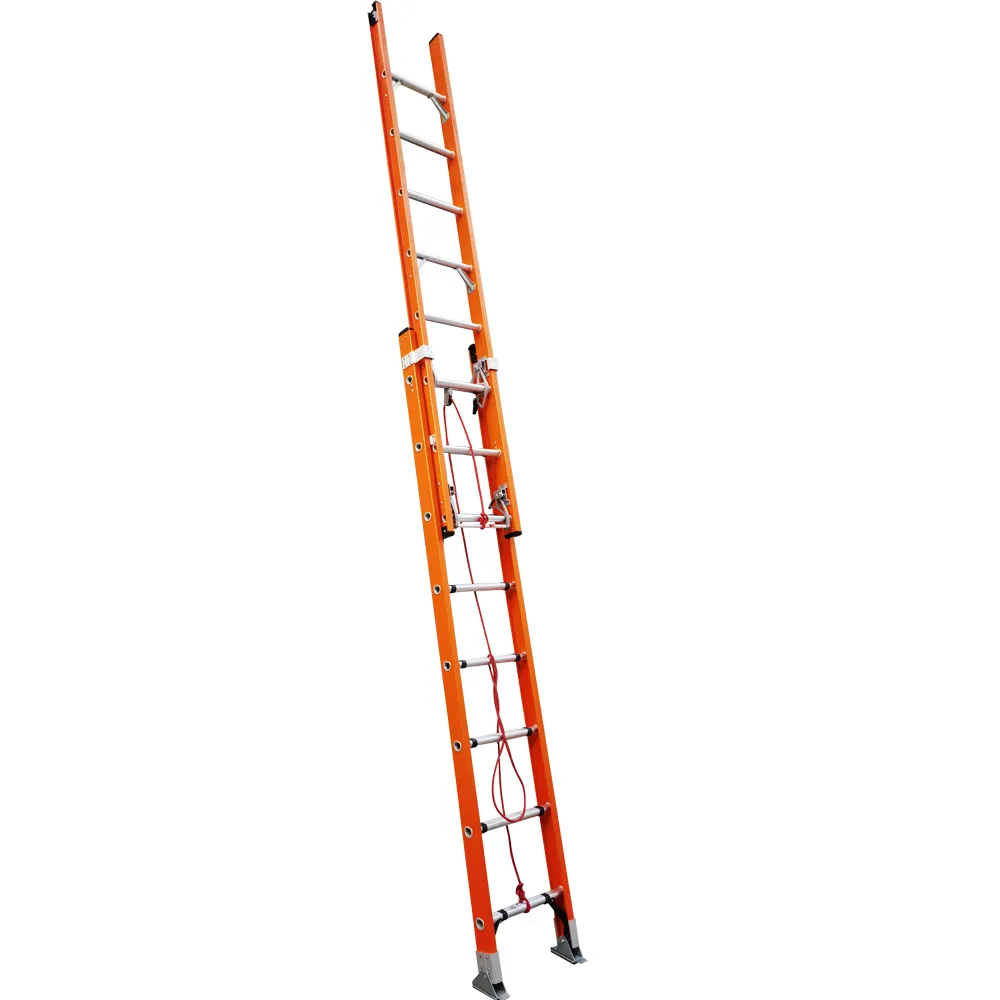 Rope ladder fire protection telescopic glass fiber 8 * 8-step safety ladder telescopic ladder