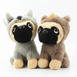 ZONOBLE Peluche Creativo a Forma di Animale, <span class=keywords><strong>Cane</strong></span> Hippie, Bambola Pug dallo Zhejiang - Product Image 1