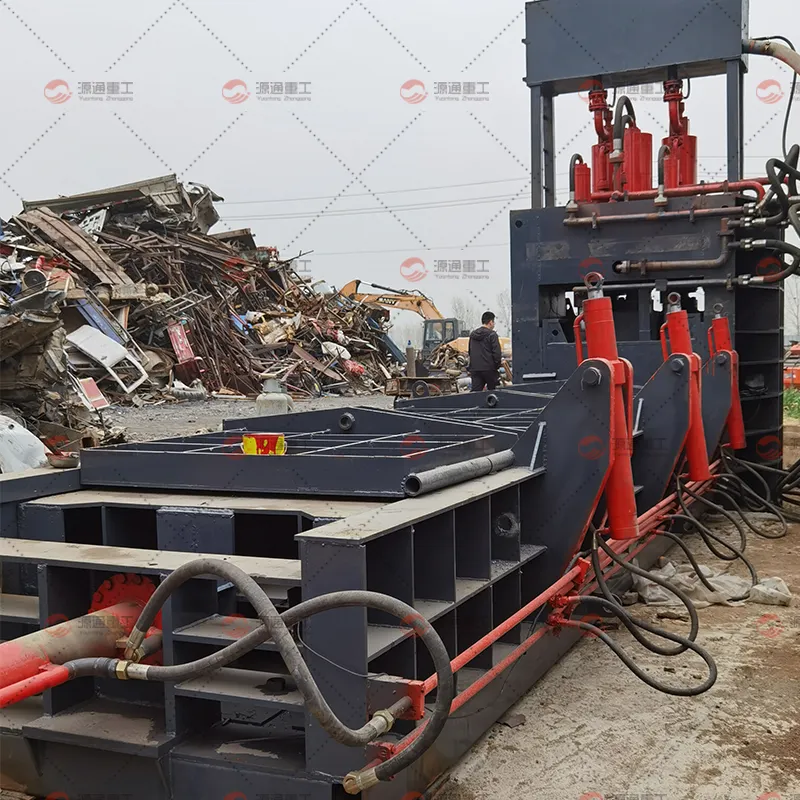Car Dismantling Heavy Duty Scrap Metal Shear Machine Special Hydraulic Gantry Shear For Scrap Metal Recycling
