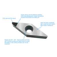 Outils de tournage VCGT CCGT WNMG TNMG APKT1604 SEKT1204, plaquettes en carbure, outils de coupe, plaquettes diamantées PCD pour outils de tour CNC