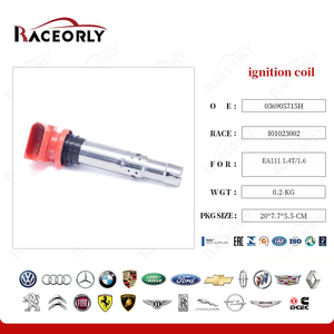 Raceorly Ensemble de 4 bobines d'allumage 036905715F/G pour moteur VW Audi EA111 1.4T 1.6L BMH <span class=keywords><strong>CFBA</strong></span> - Product Image 4