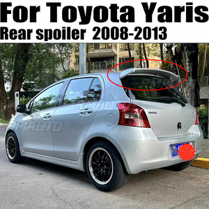 Alerón Trasero de Fibra de Carbono ABS para Toyota Yaris, Color Negro Brillante, Modelos 2008, 2009, 2010, 2011, 2012, 2013, Estilo Deportivo - Product Image 1