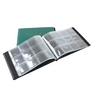 Personalizado PVC grande capacidade folha solta filatélica coleção proteção armazenamento pasta moeda coletando álbum moeda