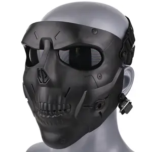 Cyberpunk Tactical Protective Mask Outdoor Riding Head Shield Halloween Army Fans CS Mask Field Equipment