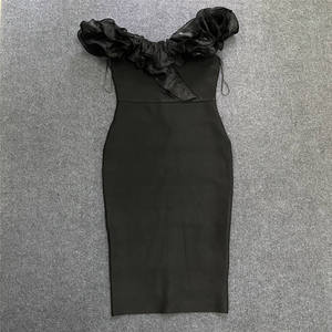 Jancember Elegant Black Boat Neck Diamond Mermaid Evening <b>Prom</b> for <b>Party</b> - Product Image 2