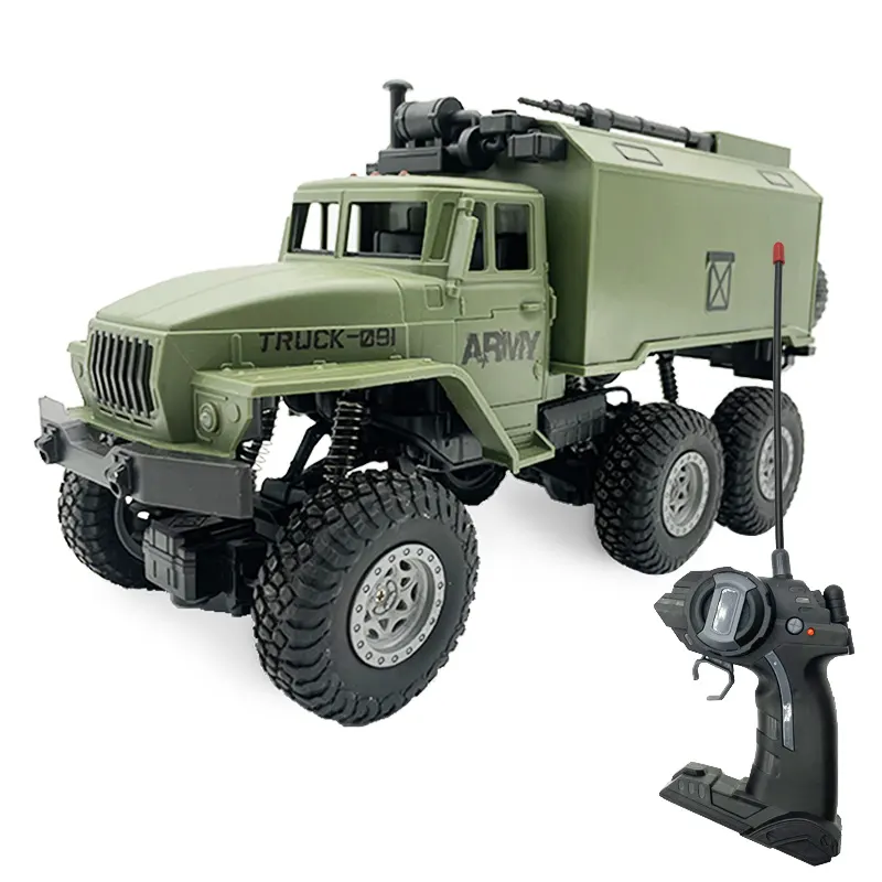 shantou Factory 6 Wheels 4Wd Command Armored Vehicles US Rc Military Trucks Electric Remote Control Army Truck Toy