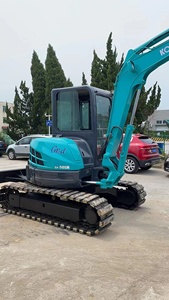 Excavadora de cadenas Kobelco SK50SR azul, equipo de construcción hidráulico, motor Yanmar, 110 kW de potencia, alta capacidad de excavación - Product Image 6