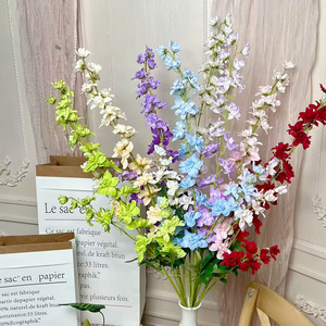 Fleurs artificielles en soie mélangée moulées par injection pour décorations de mariage et de maison - Product Image 1