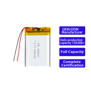Baterai Mainan RC 3.7V 382036 250mAh Sel Li-polimer Aman untuk Mobil Remote Control & Mainan Edukasi Anak - Product Image 1