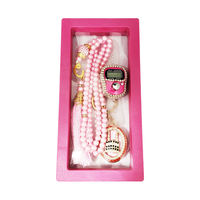 Ramadán Tasbih Set de regalo Contador de dedos Contador de conteo musulmán Rosario de oración Tasbih para Ramadán Regalo de vacaciones