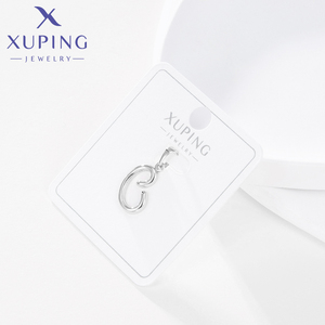 47394 XUPING Gioielli all'Ingrosso, Ciondolo a Forma di Lettera <span class=keywords><strong>C</strong></span> in Corsivo Placcato Oro, Accessorio per Creazione di Gioielli Fai-da-Te - Product Image 4