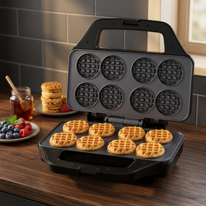Mini Macchina per Waffle Antiaderente con 8 Porzioni Piccole, Riscaldamento Rapido per Colazioni Facili per Famiglie - Product Image 3