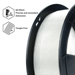 Fabricant ZIRO Filament d'<span class=keywords><strong>impression</strong></span> <span class=keywords><strong>3d</strong></span> Tiges en <span class=keywords><strong>plastique</strong></span> scintillantes transparentes scintillantes 1.75mm 1 kg/rouleau pour impressions <span class=keywords><strong>3D</strong></span> artistiques - Product Image 5