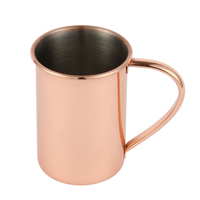 Nouvelle conception, tasses à Moscow Mule en acier inoxydable écologiques de 13,5 oz/400 ml, verres à bière en cuivre, articles de bar, logo personnalisable