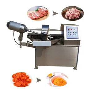 industrial stainless steel meat bowl cutter pork chopper mixer pork chop cutting machine for sale