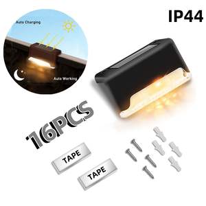 Luz LED Solar para Escalones Db, 8 Piezas, Blanco Cálido, Cuerpo de PC, Iluminación para Balcón, Jardín, Exterior, con Sensor de Luz, Portátil, Tamaño Pequeño - Product Image 5