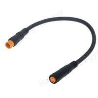 Câble d'extension Julet Ebike mâle-femelle 2/3/4/5/6 broches avec connecteur étanche pour affichage, accélérateur et frein