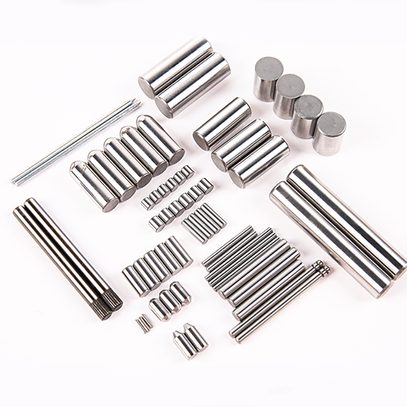Stainless Steel Dowel Pin, Hole Screw, Internal Thread, Knurled, Solid Stalen