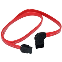 Cable de Datos SATA de Doble Conector con Diseño de Curva Izquierda y Hebilla para Computadora, con Conductor de Cobre Personalizado y Aislamiento de PVC