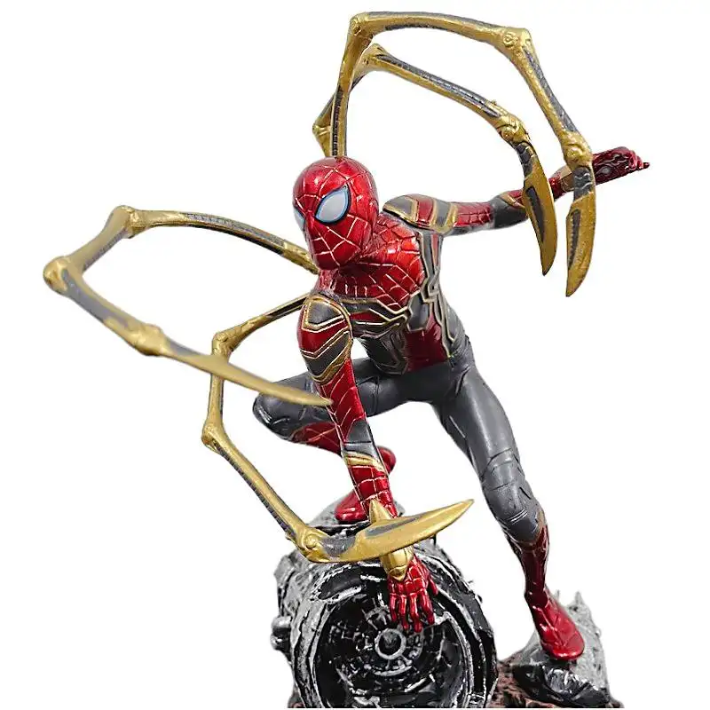 Vente chaude Anime Film Infinity War Iron Spiderman Action PVC Figurine Ornement Cadeau