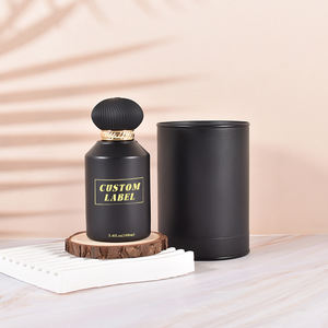 Factory Price Reuse Frosted Black Perfume <strong>Bottle</strong> <strong>5cl</strong> Transparent Glass Parfum <strong>Bottle</strong> with Wooden Cap - Product Image 1