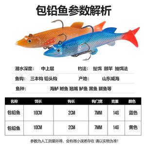 9cm14g ตก<span class=keywords><strong>ปลา</strong></span>แบบนิ่มมีตะขอสามตะขอ<span class=keywords><strong>ปลา</strong></span><span class=keywords><strong>ห</strong></span>างปลาแ<span class=keywords><strong>ห</strong></span>ลมเหยื่อปลอม - Product Image 4