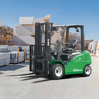 Montacargas Eléctricos Inteligentes de Litio Hangcha de 1500 kg, 2-3 Toneladas, Certificación CE, 4WD, Desplazador Lateral Hidráulico, para Almacén