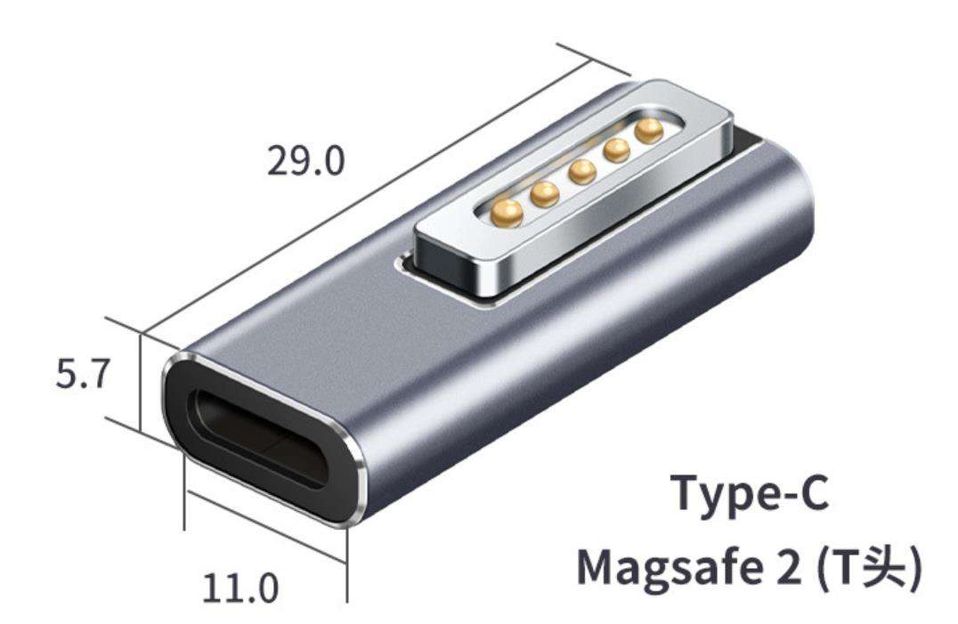 Type c à la forme de T