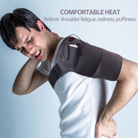 Coussin enveloppant chauffant Portable Hot Cold thérapie avec masseur pour le soulagement des douleurs aux épaules